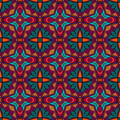 Abstract colorful geometric mosaic pattern