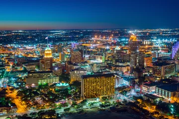 Rolgordijnen Downtown San Antonio skyline © f11photo