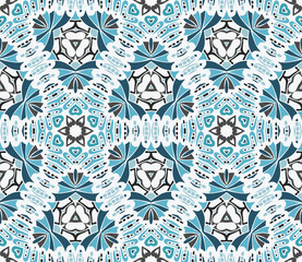 Abstract winter frosty seamless vector pattern