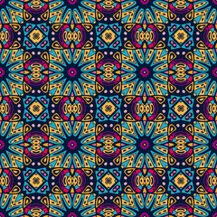 Abstract geometric colorful seamless pattern