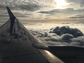 Flying above the clouds