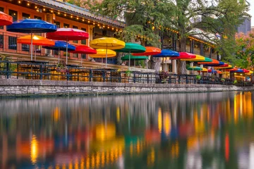Schilderijen op glas River Walk in San Antonio, Texas © f11photo
