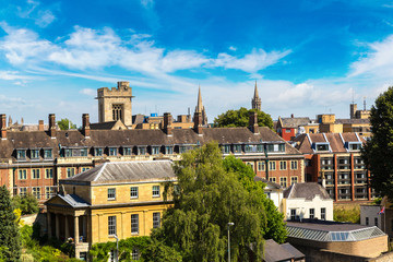 Fototapeta na wymiar Panoramic aerial view of Oxford