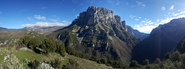 Panorama from the Vikos Gorge