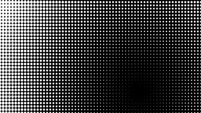  Black and White Halftone Spot Pattern   -   Abstract  Video Footage