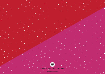 classic red and pink cute two tone wallpaper with white polka dots
