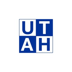 UTAH Letter Initial on Square Logo Vector