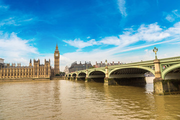Big Ben, Parliament, Westminster bridge in London