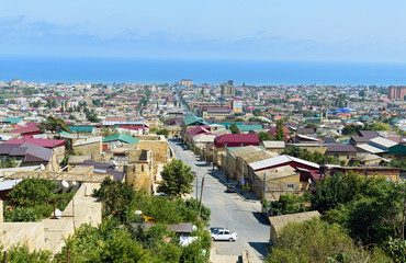 Fototapeta na wymiar View of Derbent city. Republic of Dagestan, Russia