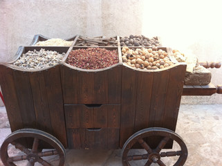 Middle Eastern spice cart