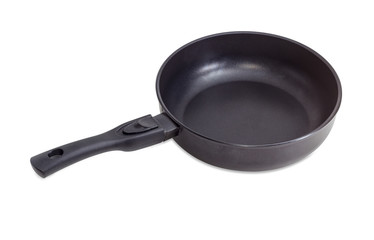 Frying pan with ceramic non-stick coating and removable handle