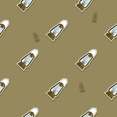 seamless pattern with lanterns for your design