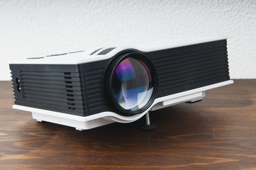 Projector on table