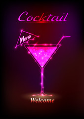 Cocktail menu