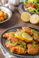 Homemade Breaded German Weiner