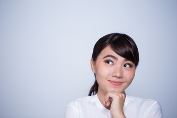 Fototapeta premium Happy woman has surprise