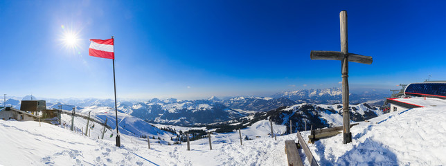 Winter landscape in Alps