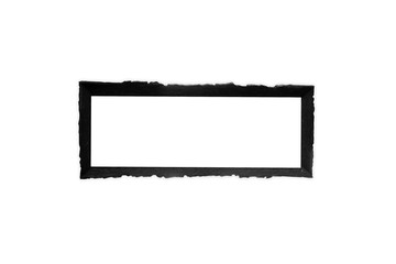 Wood blackboard on white background.