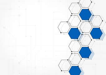 Geometric lines and dots. Line pattern. Modern cube