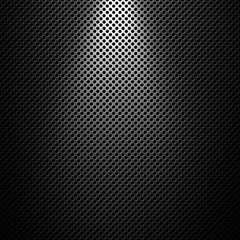 Abstract modern grey perforated metal plate texture