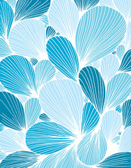 Abstract background is composed of colored petals of flowers