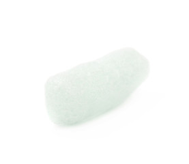 Single bioplastic foam peanut isolated