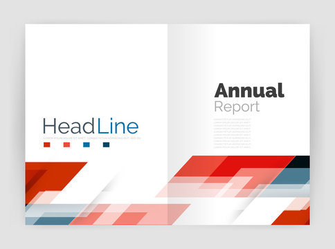 Modern line design, motion concept. Business annual report brochure templates