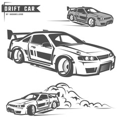 Drift sport team print for t-shirt,emblems and logo. © hadanello88