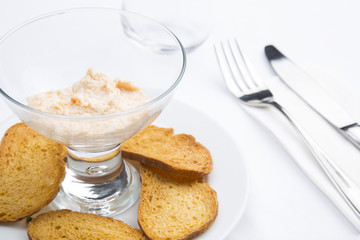 appetizer served on table