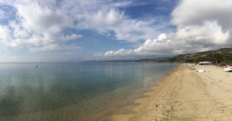 Panorama from the beach