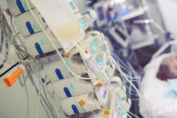 Transfusion of blood components to a patient in critical conditi
