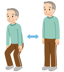 シニア　スクワット