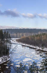Gaujas river
Gauja river beginning of winter,Latvia