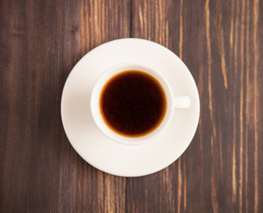 A cup of coffee on the table