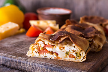 strudel with vegetables