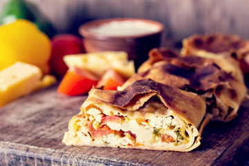 strudel with vegetables