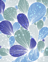 Abstract background is composed of colored petals of flowers.Vec