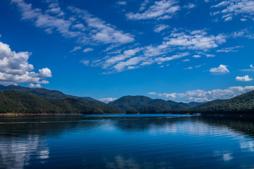 Fototapeta premium Reserved water at Mae Ghat irrigation dam
