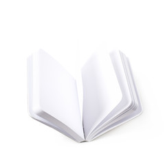 Opened notebook isolated