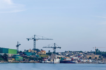Fototapeta premium Shipyard in the harbor