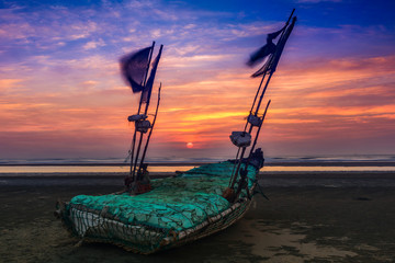 Sunset at Cox's Bazar Bangladesh
