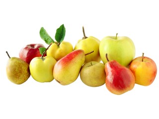 yellow,red and green fruits