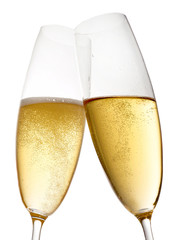 two glasses of champagne