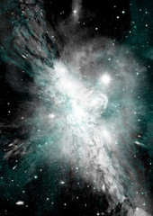 galaxy in a free space