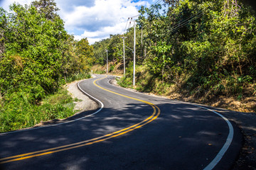 Serpentine road