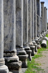 Colonnade in the 65x65 ms.-4th.century AD.dated agora. Perge-Pamphylia-Turkey. 0252