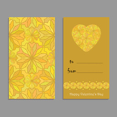 Vector greeting card template to valentine's day