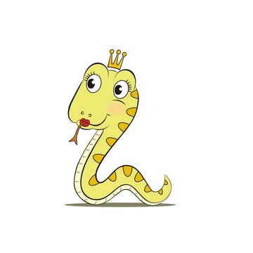 Yellow Cute Snake Girl