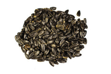 Pile of the roasted sunflower seeds