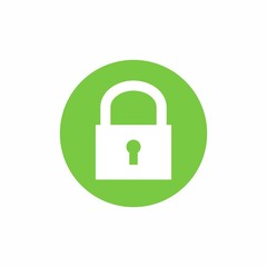 Closed padlock icon vector design isolated on white background